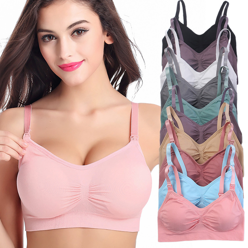 Nursing Bra Sleep - Sujetadores de maternidad transpirables para embarazadas,