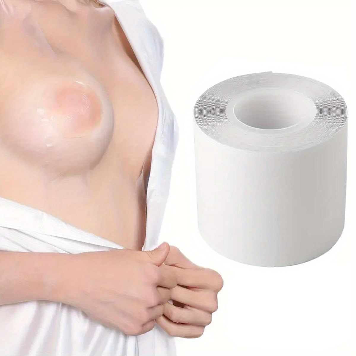 Nipple Cover Pasties - Cinta invisible para el pecho, transpirable,