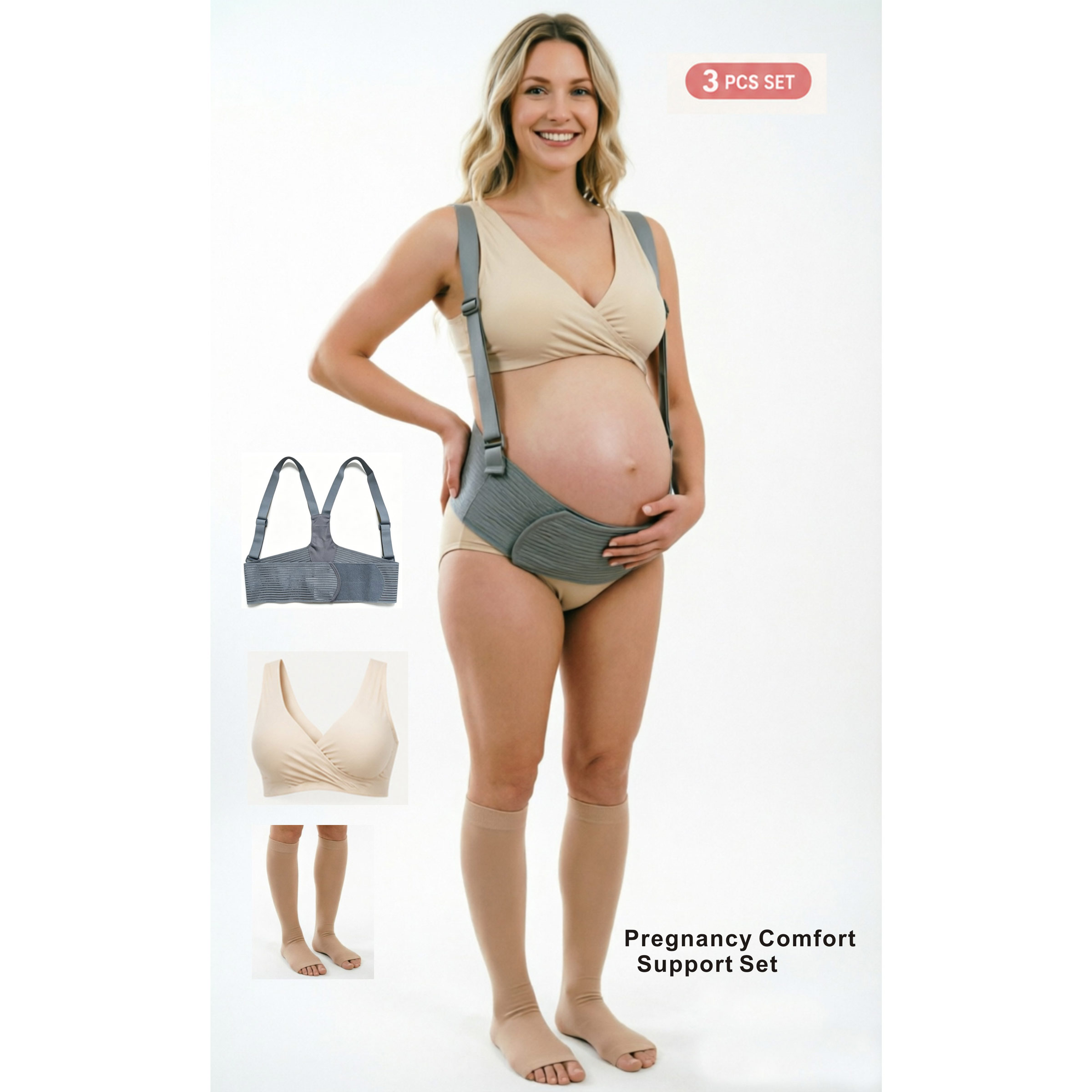 Nursing Bra Sleep - Conjunto esencial de maternidad de 3