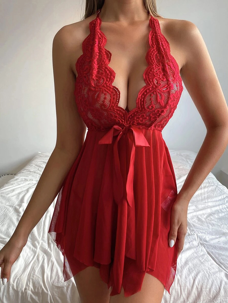 Lencería sexy para mujer, ropa - Lace Teddy Lingerie reseña y precio