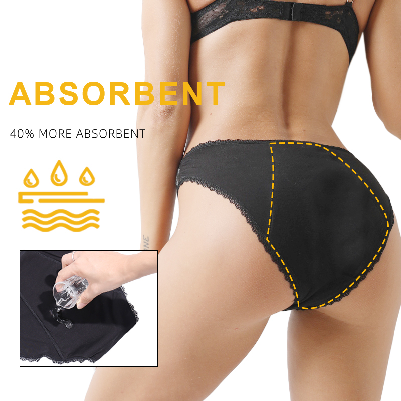 Braguitas menstruales cómodas  - Period Panty Absorbent reseña y precio