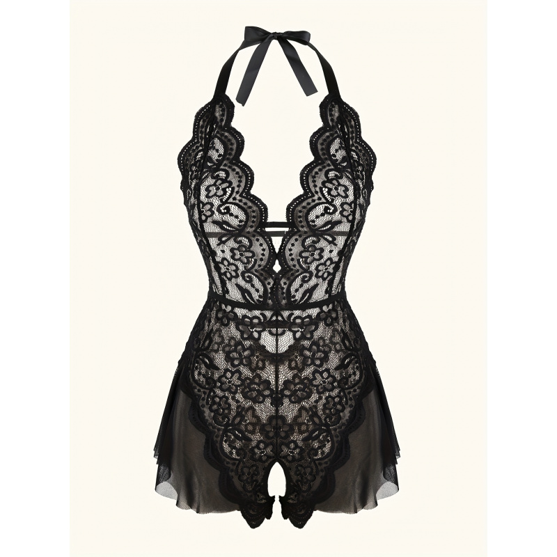 Encantador Body de Encaje con  - Lace Teddy Lingerie reseña y precio