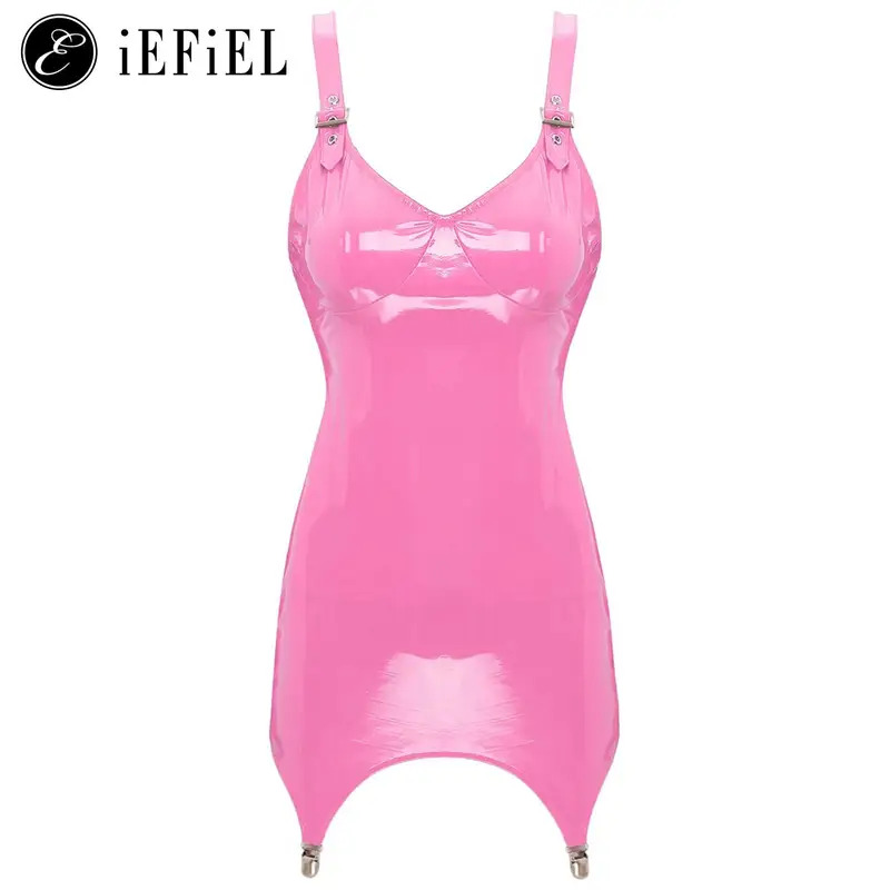 Minivestido metálico brillante - Babydoll Chemise Night reseña y precio