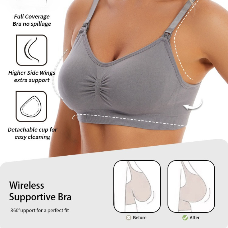 Ropa de lactancia sin aros, su - Nursing Bra Sleep reseña y precio